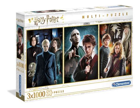 Harry Potter 3 X 1000 Piece Jigsaw Puzzle Set From Clementoni