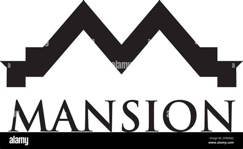 Mansion Logo Design Inspiration Vector Template Stock Vector Image