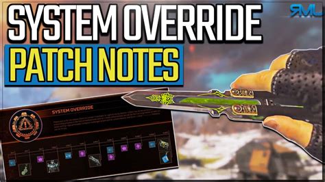 System Override Patch Notes Octane Heirloom Muzzle Flash Fix And More