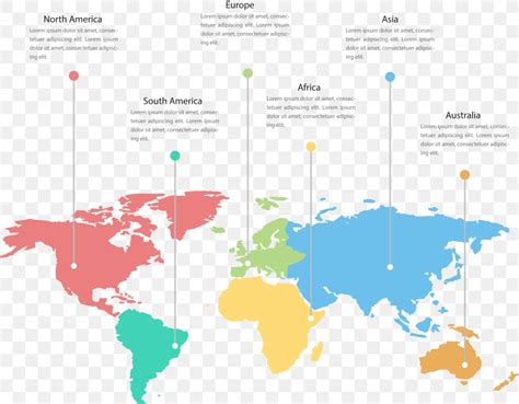 World Map Infographic Png 8200x6390px World Area Continent