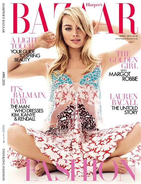 Margot Robbie Harper S Bazaar Magazine Uk April 2015 Issue • Celebmafia