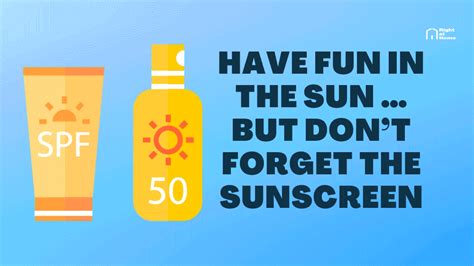 Infographic Dont Forget The Sunscreen Right At Home Blog Senior