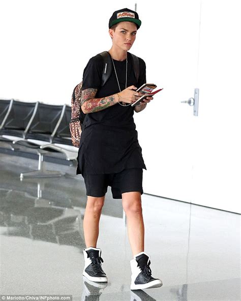 Orange Is The New Blacks Ruby Rose Arrives At Lax After