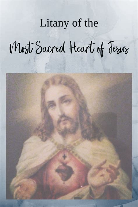 Litany Of The Most Sacred Heart Of Jesus Artofit