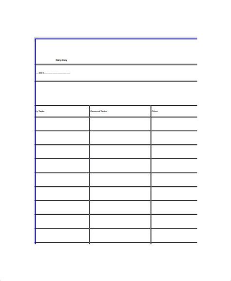 Microsoft Word Diary Template For Your Needs