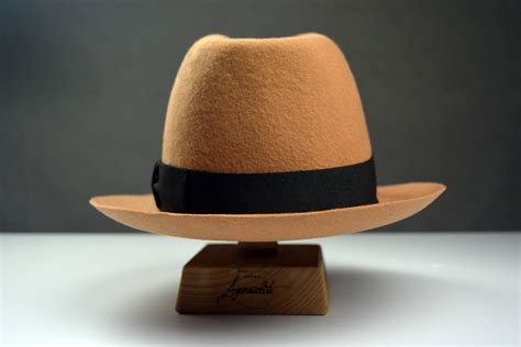 Fedora The Urbaner Camel Wool Felt Fedora Hat For Men Etsy