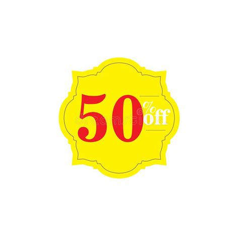 50 Label Discount Template Design Vector Illustrationsale Of Special