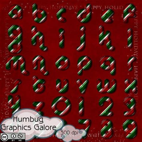 Humbug Graphics Galore Striped Candy Cane Alpha 13 Candy Cane Candy