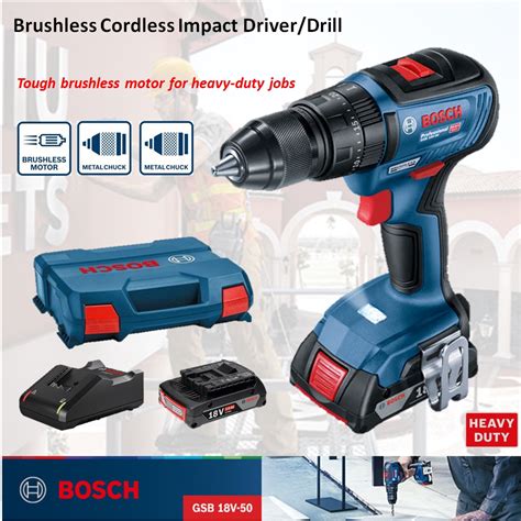 All the bosch professional 18v tools (blue) are compatible with the bosch 18v professional batteries.thanks, bosch. BOSCH GSB 18V-50 BRUSHLESS CORDLESS IMPACT DRILL/DRIVER ...