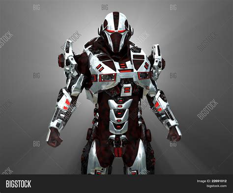 Futuristic Battle Robot Image And Photo Bigstock