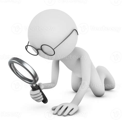 Man With Magnifying Glass 12717207 Stock Photo At Vecteezy