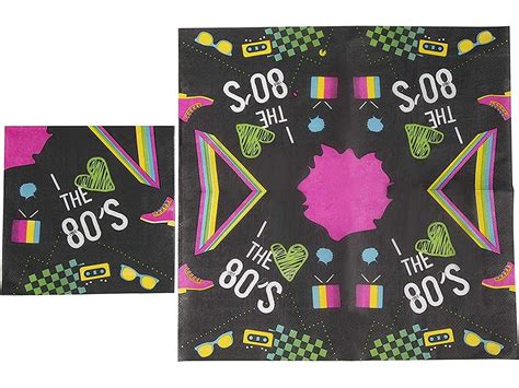 80s Party Bundle Includes Plates Napkins Cups And Etsy