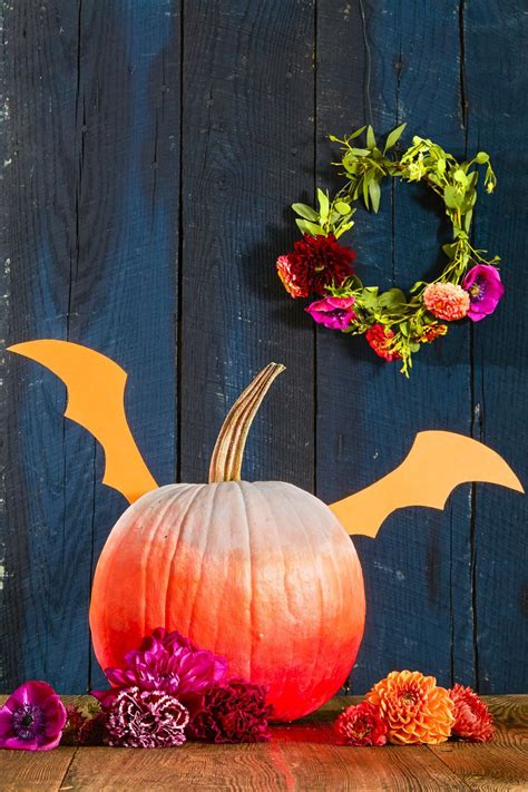 Paper Wings Propped Up By Chopsticks Or Skewers Can Give Your Pumpkin