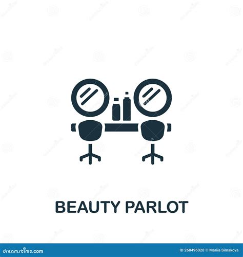 Beauty Parlor Icon Monochrome Simple Sign From Cosmetology Collection