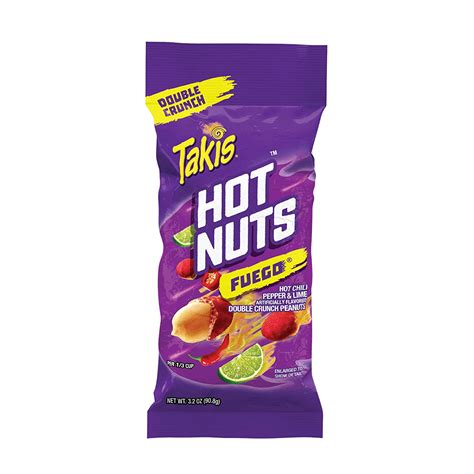 Buy Barcel Takis Hot Nuts Double Crunch Spicy Peanuts Hot Chili Pepper