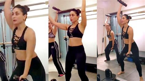 Diva Kareena Kapoor Workout Video Proves She Is The Fittest Mom Youtube
