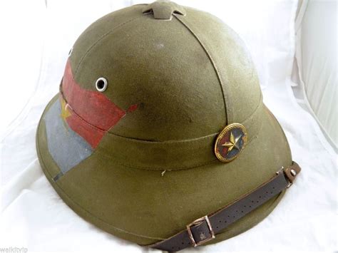 Vietnam War Inspired Hat Helmet Viet Cong Vc Vietcong Pith 1 Vn Camp Us