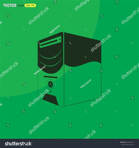 Icon Computer System Unit Stock Vector Royalty Free 396782797