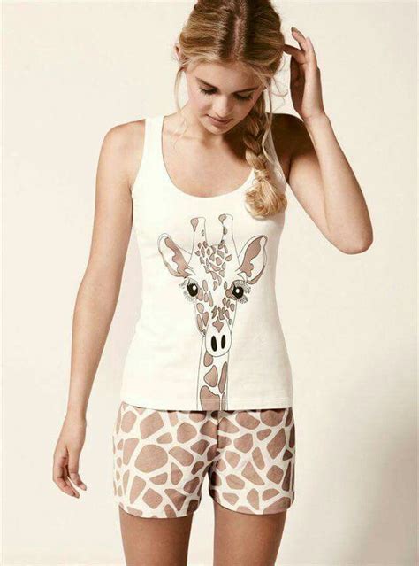 Cute Pjs Cute Pajamas Lingerie Giraffe Clothes Pajamas Comfy Trendy Swimwear Mode Outfits