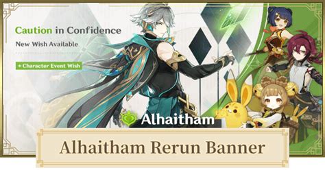 Genshin Rerun Banner For Alhaitham 2023 Release Date And Featured