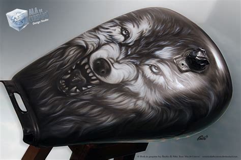Wolf Airbrush Wip By Aladecuervo On Deviantart