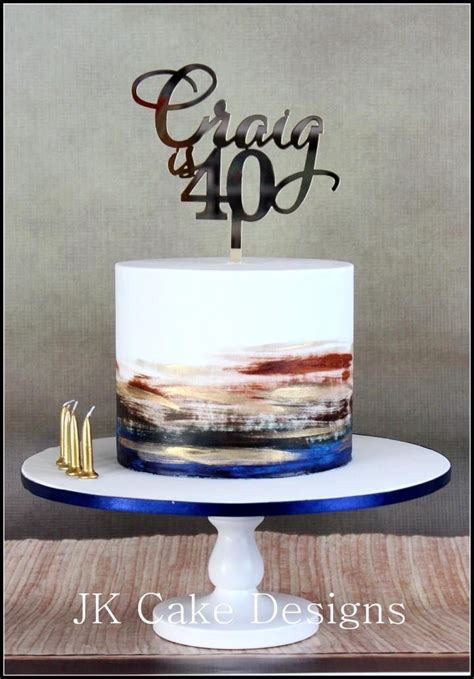 Resultado De Imagen Para 50th Birthday Cakes For Men Pasteles Pintados Pastel De Cumpleaños