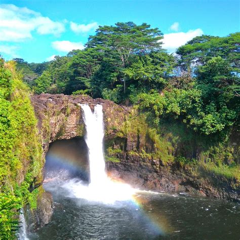The Rainbow Falls In Hilo Hawaii