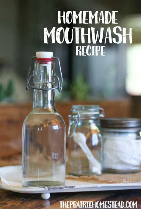 homemade mouthwash recipe the prairie homestead