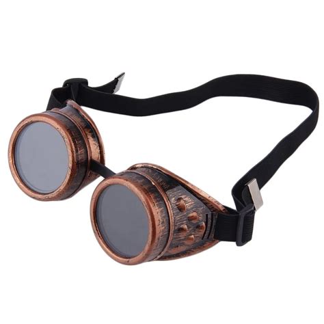 Professional Cyber Goggles Steampunk Glasses Vintage Welding Punk Gothic Victorian Outdoor