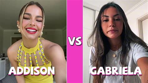 Addison Rae Vs Gabriela Moura Tiktok Dances Compilation Youtube