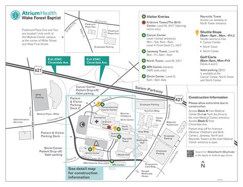 Wake Forest Baptist Health Campus Map - Grayce Gerhardine