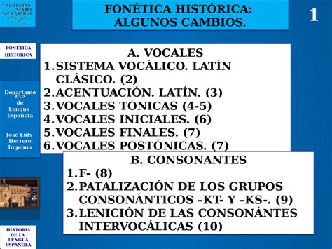 FonÉtica HistÓrica Resumida Ejercicios De Filología Hispánica Docsity