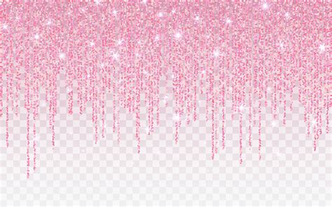 Pink Glitter Sparkle On A Transparent Background Rose Gold Vibrant
