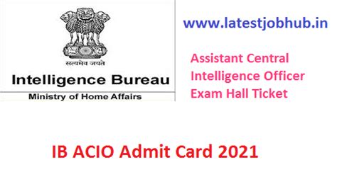 Ib acio answer key 18 19 20 feb 2021 | how to check assistant central intelligence officer exam analysis. IB ACIO Admit Card 2021, Assistant Central Intelligence ...