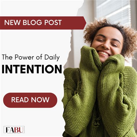 The Power Of Daily Intention Fashion And Beauty United