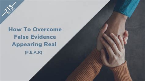 How To Overcome False Evidence Appearing Real Fear Zero To Skill