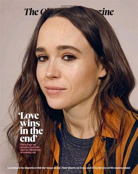 She outshines in every role she plays. ELLEN PAGE for The Observer Magazine, UK January 2019 ...