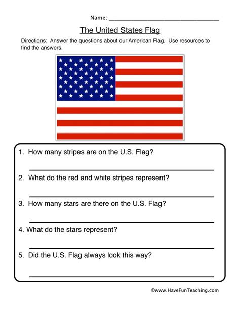 United States Flag Worksheet Have Fun Teaching History Worksheets