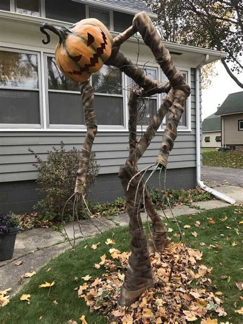 Made This For Our Yard Scary Halloween Decorations Outdoor Creative