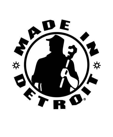 Mid Logo Decals 6 X 6 Made In Detroit