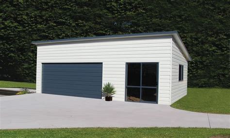 Single Slope Roof Garage Ideal Your Choices Custom Design Steel