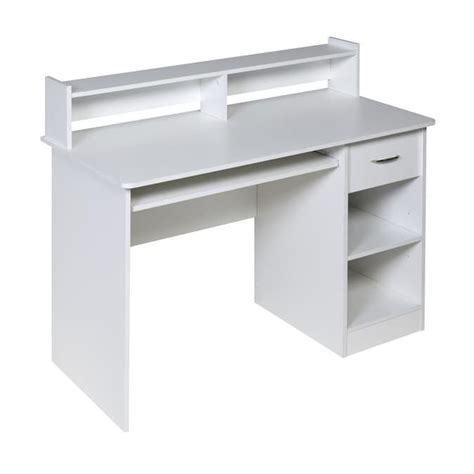 Onespace Essential 4325 In White Computer White Traditional Desk In