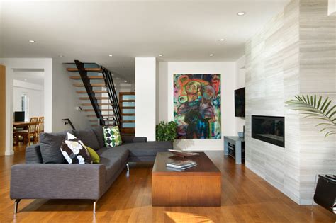 Asymmetrical Overhaul Modern Living Room Vancouver By Klondike