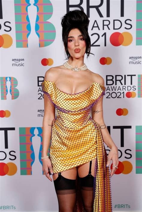 Dua Lipa In Stockings Wowed The Audience At The Brit Awards 2021 With A