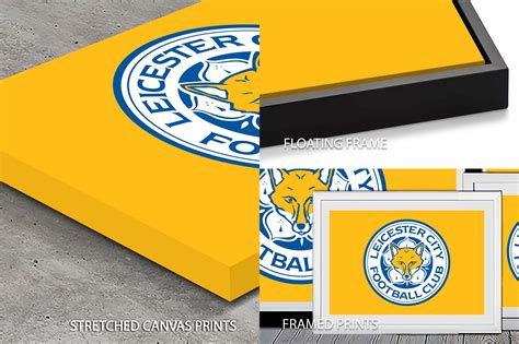 Buy A Framed Leicester City Fc Crest Canvas Prints Australia