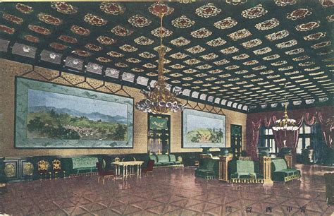 Imperial Palace Meiji Palace Interiors Tokyo C 1920 Old