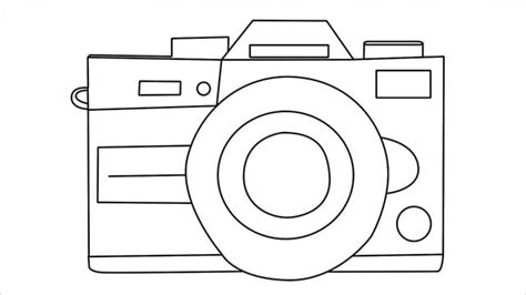 How To Draw A Camera Step By Step Tutorial Easy Drawings Camera Drawing Easy Drawings