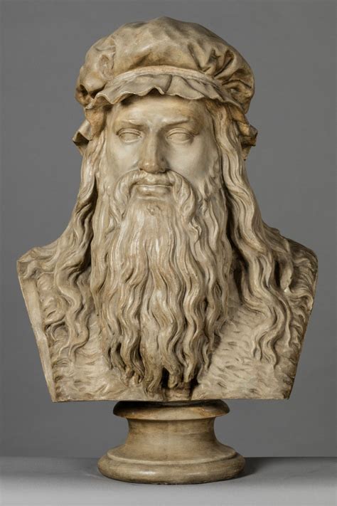Cast Of A Bust Of Leonardo Da Vinci Works Of Art Ra Collection