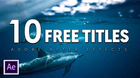 10 Free Titles Templates For After Effects Trends Logo | Images and