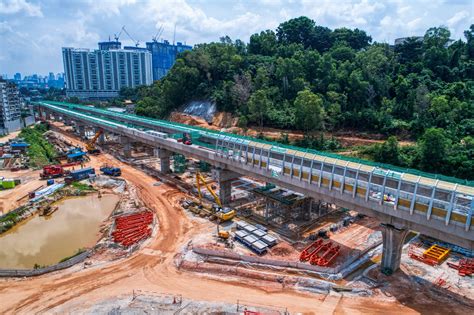 Construction work on the mrt along jalan duta, kuala lumpur. Klang Valley MRT Line 2 (Sungai Buloh-Serdang-Putrajaya ...